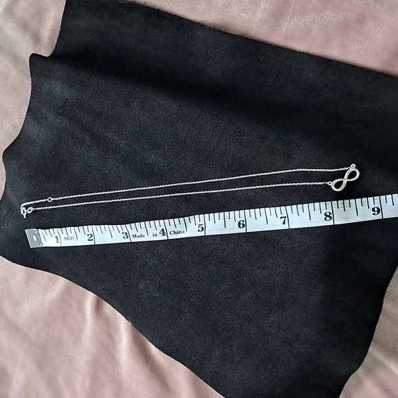 Infinity Sign Sterling Silver Necklace - Picture 4 of 5